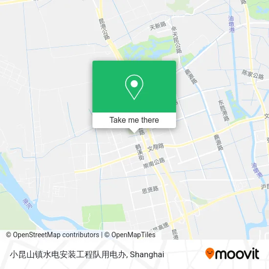 小昆山镇水电安装工程队用电办 map