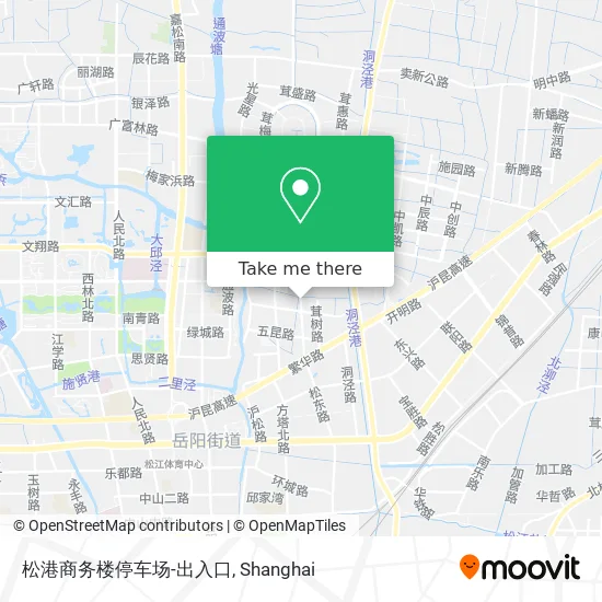 松港商务楼停车场-出入口 map