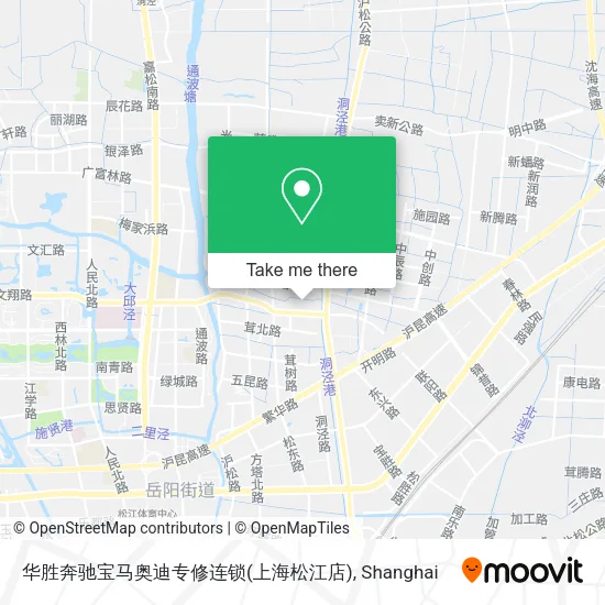 华胜奔驰宝马奥迪专修连锁(上海松江店) map