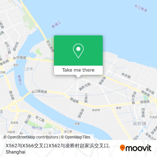 X562与X566交叉口X562与凌桥村赵家浜交叉口 map