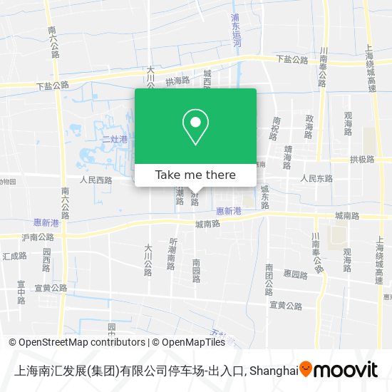 上海南汇发展(集团)有限公司停车场-出入口 map