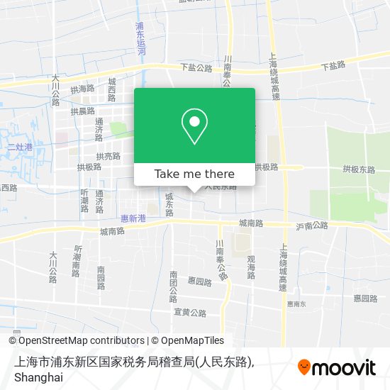 上海市浦东新区国家税务局稽查局(人民东路) map