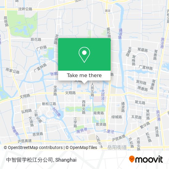 中智留学松江分公司 map