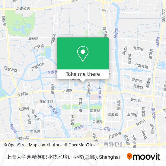 上海大学园精英职业技术培训学校(总部) map