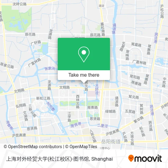 上海对外经贸大学(松江校区)-图书馆 map