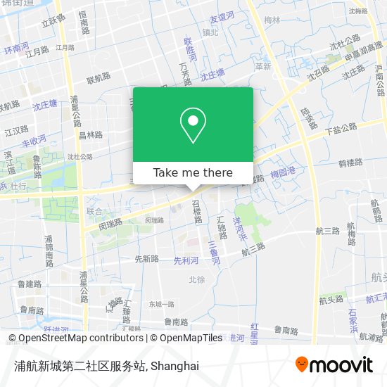 浦航新城第二社区服务站 map