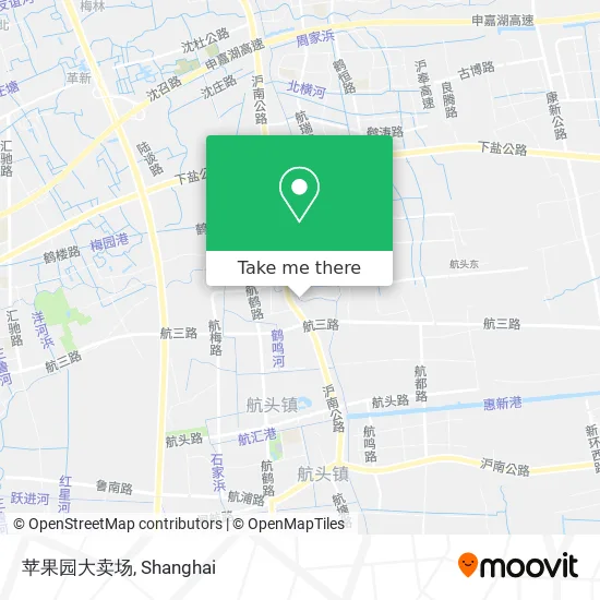 苹果园大卖场 map