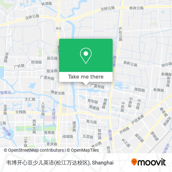 韦博开心豆少儿英语(松江万达校区) map