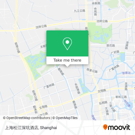 上海松江深坑酒店 map