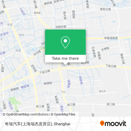 奇瑞汽车(上海瑞杰直营店) map