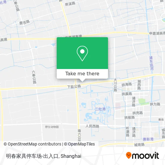 明春家具停车场-出入口 map