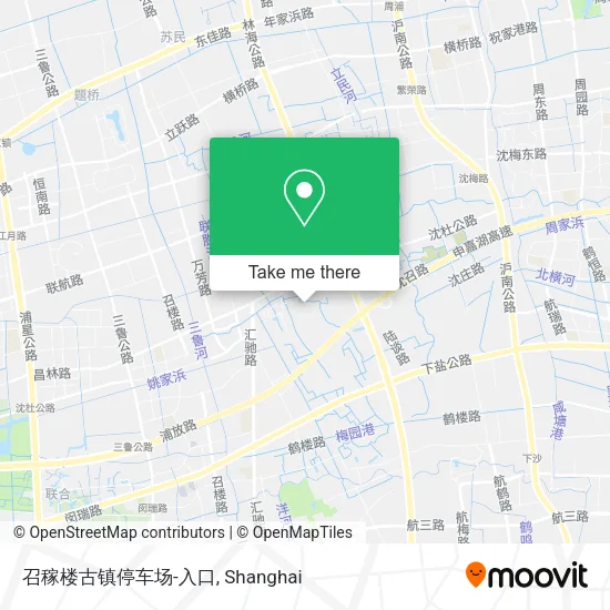 召稼楼古镇停车场-入口 map