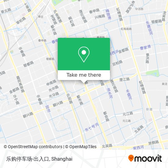 乐购停车场-出入口 map