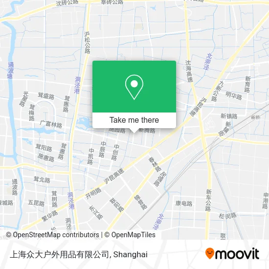 上海众大户外用品有限公司 map