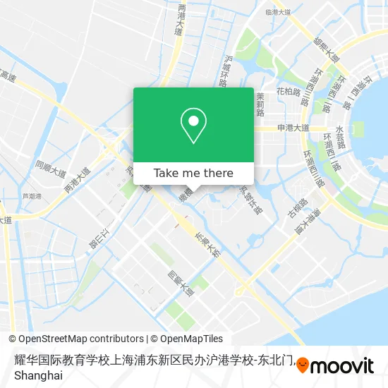 耀华国际教育学校上海浦东新区民办沪港学校-东北门 map
