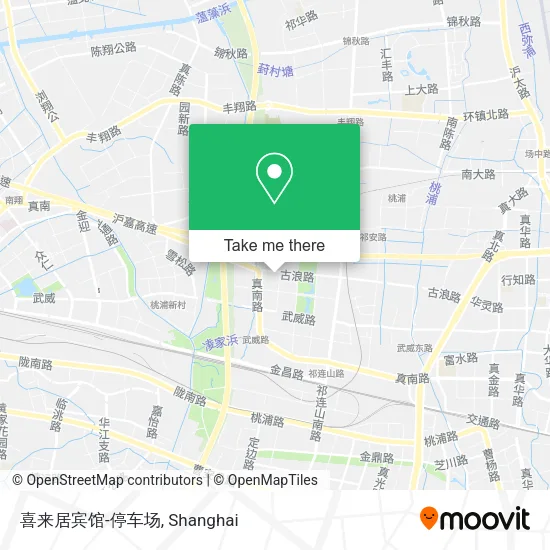 喜来居宾馆-停车场 map