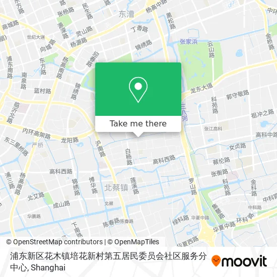 浦东新区花木镇培花新村第五居民委员会社区服务分中心 map