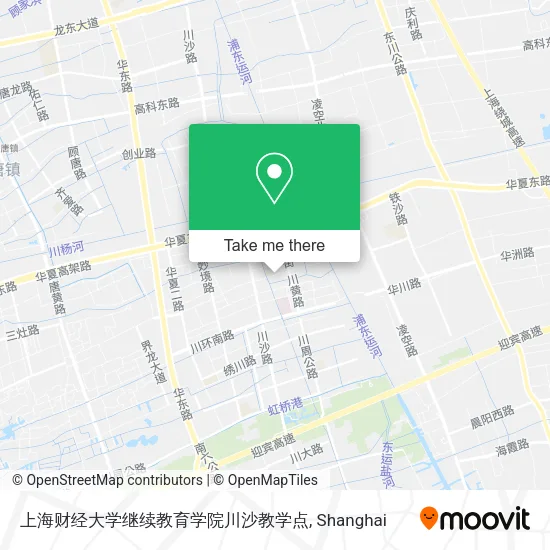 上海财经大学继续教育学院川沙教学点 map