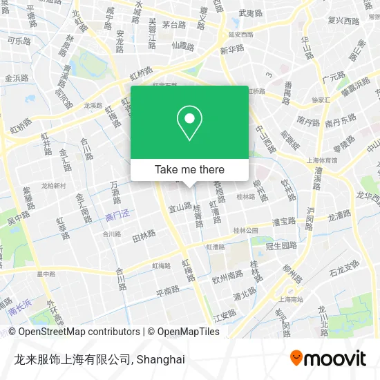 龙来服饰上海有限公司 map
