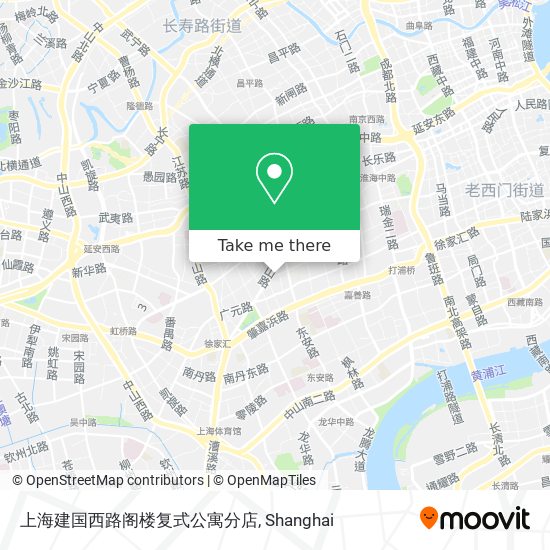 上海建国西路阁楼复式公寓分店 map