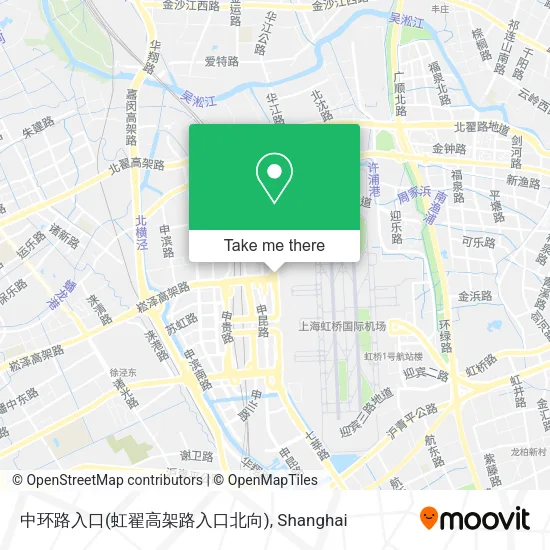 中环路入口(虹翟高架路入口北向) map