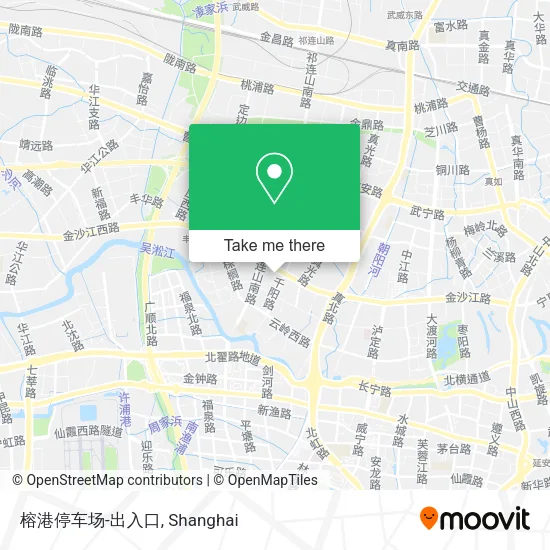 榕港停车场-出入口 map