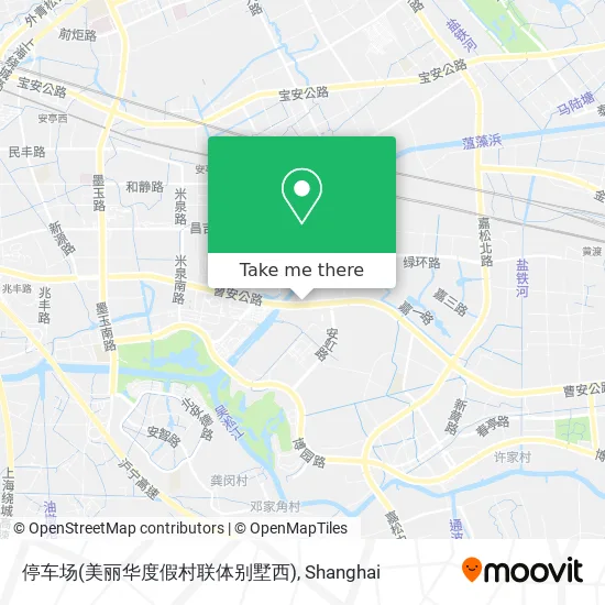 停车场(美丽华度假村联体别墅西) map