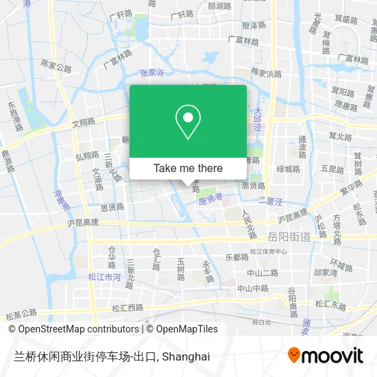 兰桥休闲商业街停车场-出口 map