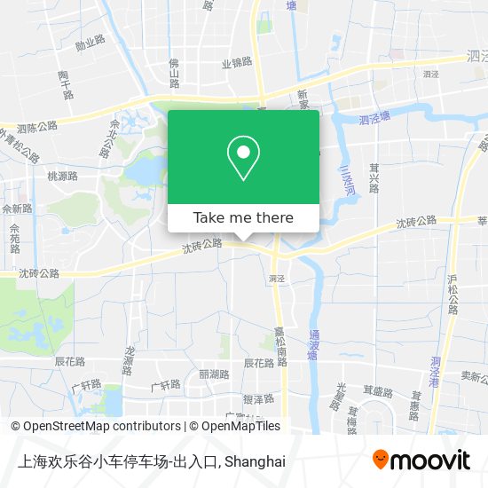 上海欢乐谷小车停车场-出入口 map