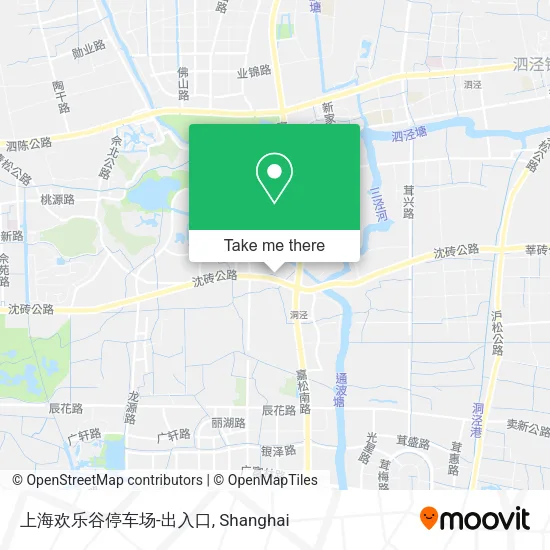 上海欢乐谷停车场-出入口 map