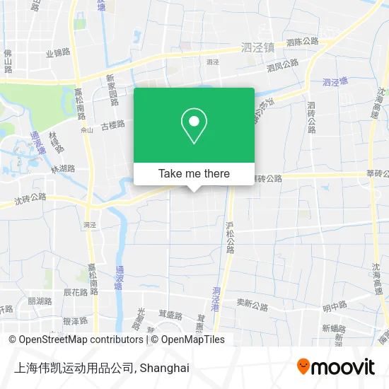 上海伟凯运动用品公司 map