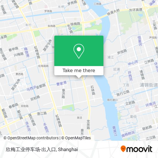 欣梅工业停车场-出入口 map