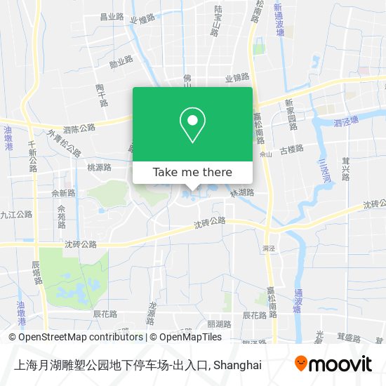 上海月湖雕塑公园地下停车场-出入口 map