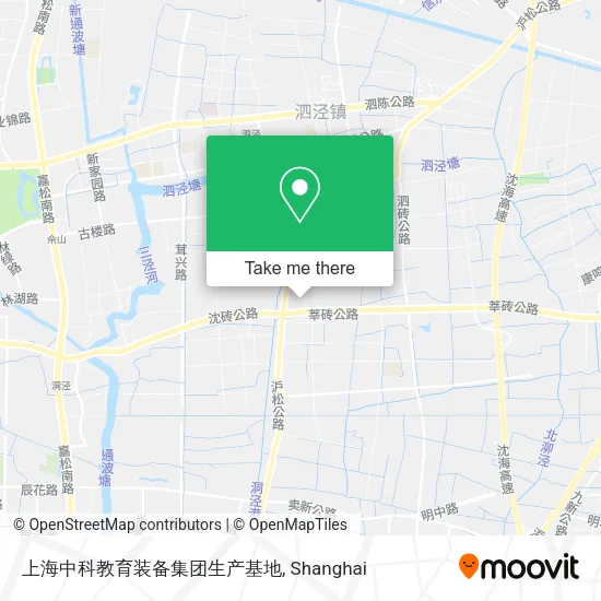 上海中科教育装备集团生产基地 map