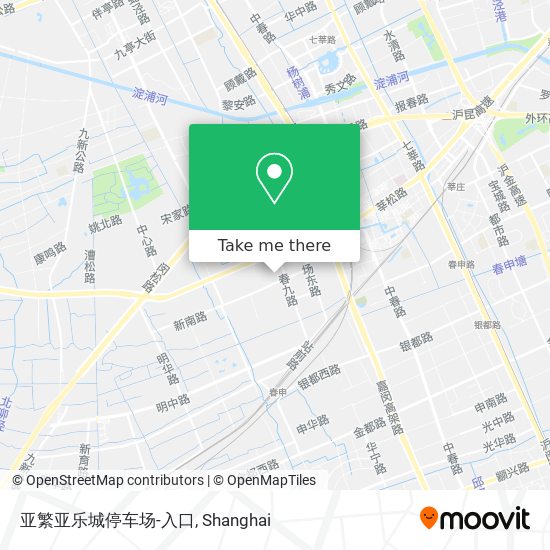 亚繁亚乐城停车场-入口 map