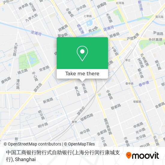 中国工商银行附行式自助银行(上海分行闵行康城支行) map