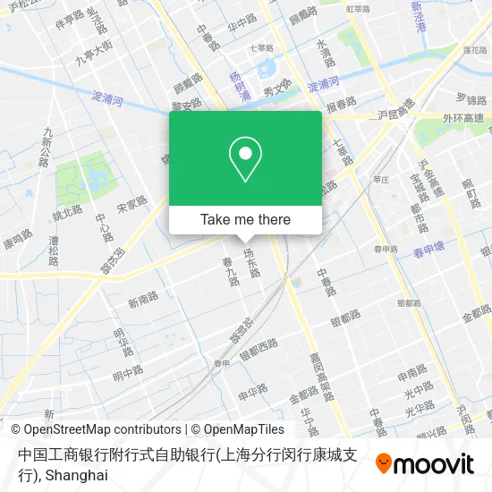 中国工商银行附行式自助银行(上海分行闵行康城支行) map