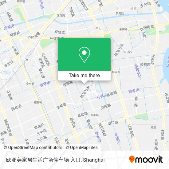 欧亚美家居生活广场停车场-入口 map