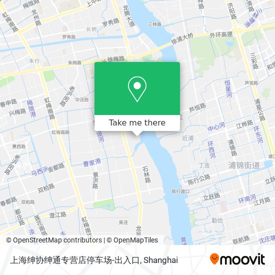 上海绅协绅通专营店停车场-出入口 map