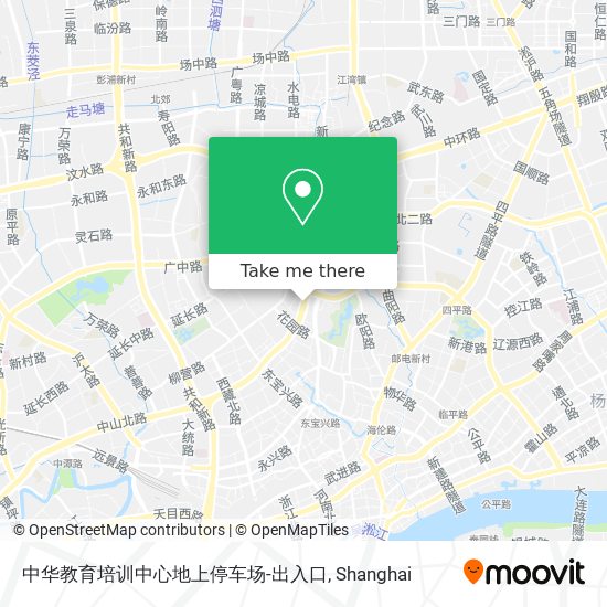 中华教育培训中心地上停车场-出入口 map