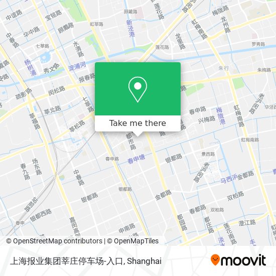 上海报业集团莘庄停车场-入口 map