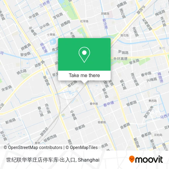 世纪联华莘庄店停车库-出入口 map