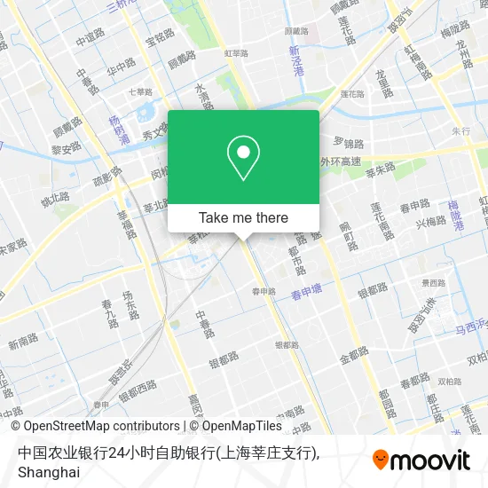 中国农业银行24小时自助银行(上海莘庄支行) map