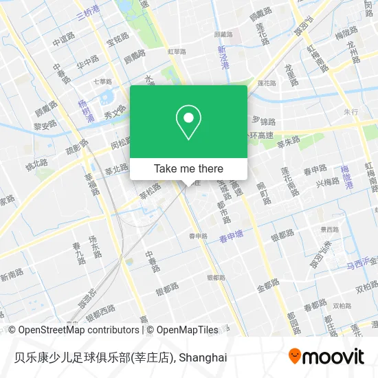 贝乐康少儿足球俱乐部(莘庄店) map