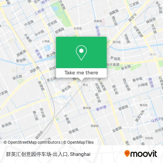 群英汇创意园停车场-出入口 map
