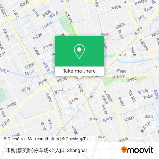 乐购(群英路)停车场-出入口 map