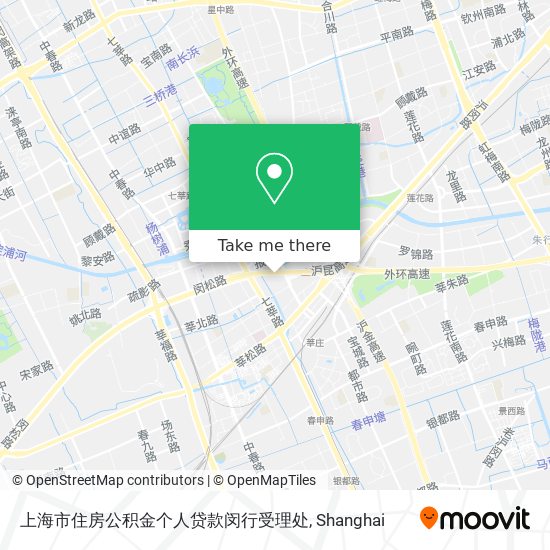 上海市住房公积金个人贷款闵行受理处 map