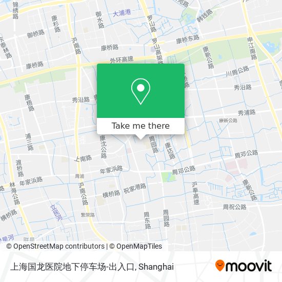 上海国龙医院地下停车场-出入口 map