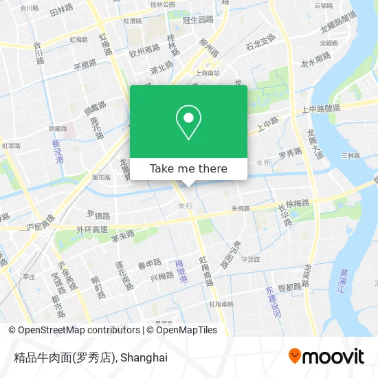 精品牛肉面(罗秀店) map