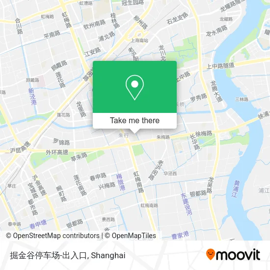 掘金谷停车场-出入口 map